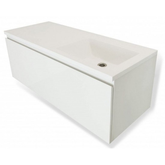 Тумба с раковиной Эстет Dallas Luxe 110,2x48,2 (1 ящик) правая