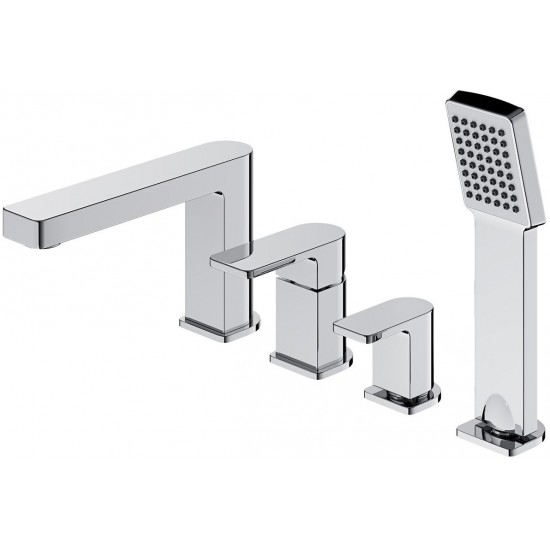 Смеситель для ванны на 4 отверстия Omnires Baretti BA7832CR