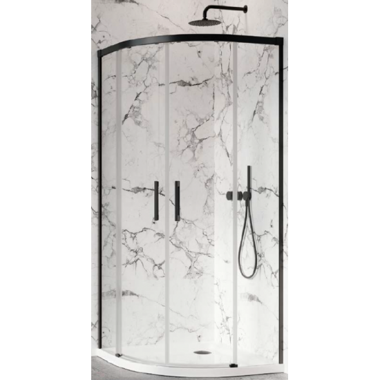 Душевой уголок Radaway Idea Black PDD 80x80 стекло прозрачное