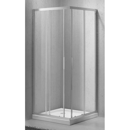 Душевой уголок Belbagno  SELA-A-2-90-Ch-Cr  90х90 цвет стекла шиншила 