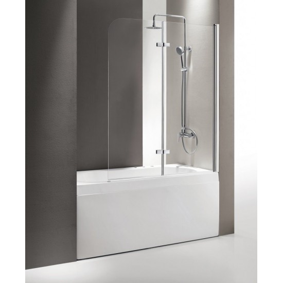 Шторка на ванну Cezares ECO-O-V-21-120/140-P-Cr-R 120x145 стекло матовое, профиль хром (правая)