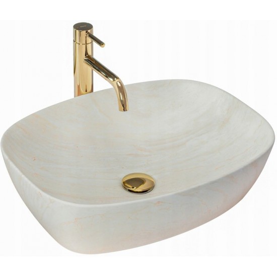 Умывальник Rea Freja Ivory 51,2x39,6 слоновая кость