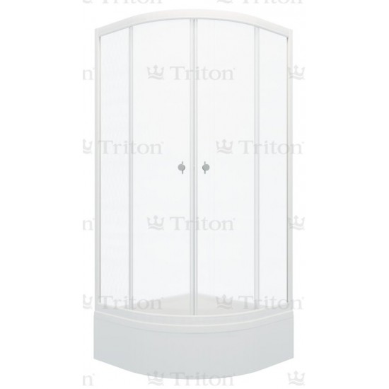 Душевой уголок Triton Стандарт В1 100x100 (средний поддон / стекла вельвет)
