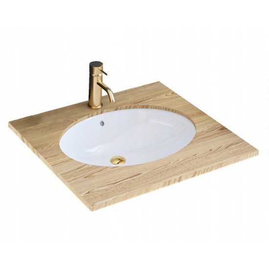 Умывальник Rea Nel White 47x39 белый