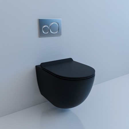 Унитаз подвесной Esbano Gardena MB 37x48 черный матовый