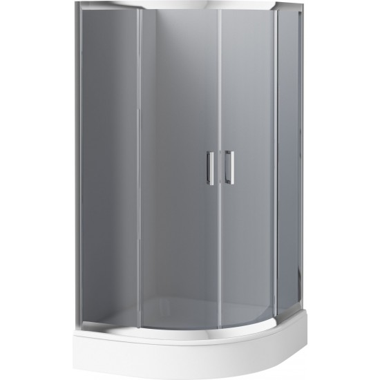 Душевой уголок Deante Funkia KYP 454K 80x80x170 графитовое стекло