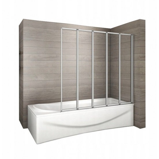 Душевая шторка Rea Idea 120 120x140 стекло прозрачное