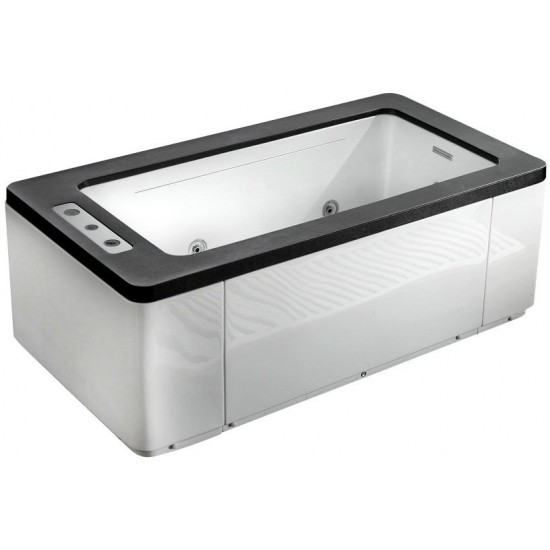 Ванна гидромассажная Gemy G9253 Black 170x90