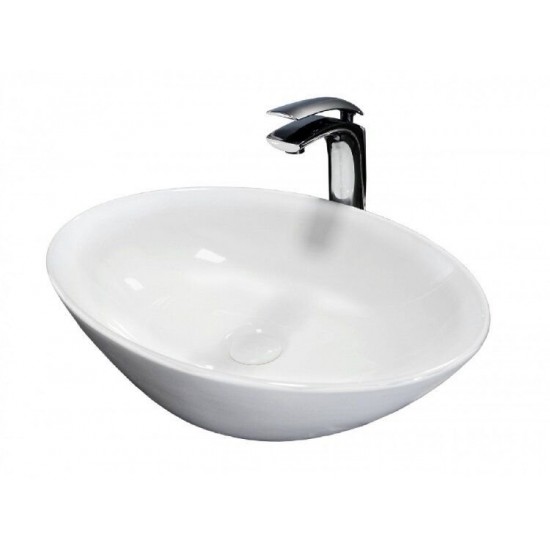 Умывальник Rea Hana Slim 56x37,6 белый