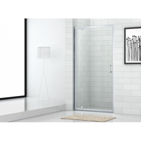 Душевая дверь Cezares ECO-O-BA-1-80-P-Cr 80x190 стекло матовое, профиль хром