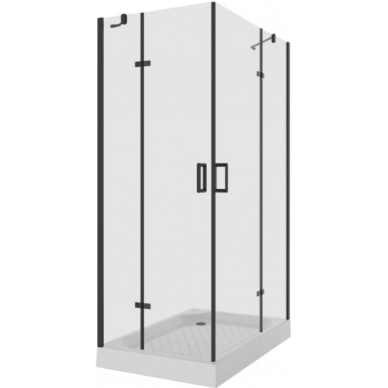 Душевой уголок Niagara Nova NG-6818-08 BLACK 120x90 без поддона прозрачное стекло Душевой уголок Niagara Nova NG-6818-08 BLACK 120x90 без поддона прозрачное стекло