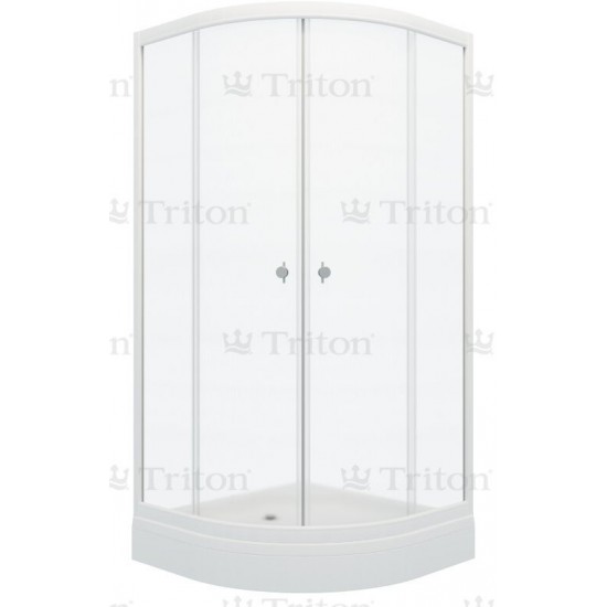 Душевой уголок Triton Стандарт А1 100x100 (низкий поддон / стекла вельвет)