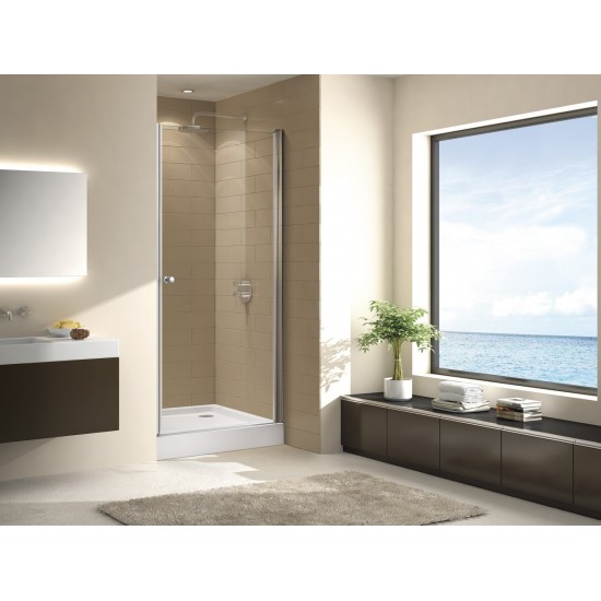 Душевая дверь Cezares ECO-O-B-1-65-C-Cr 65x190 стекло прозрачное, профиль хром