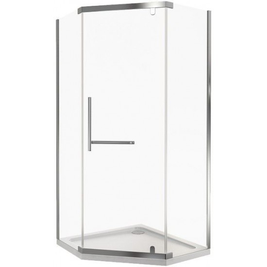 Душевой уголок GoodDoor ORION PNT-100-C-CH 100х100х185