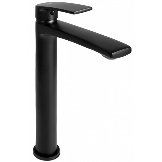 Смеситель для умывальника Rea LUPPO Black REA-B9637 высокий, черный