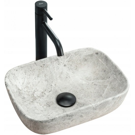 Умывальник Rea Camelia 36x25 серый