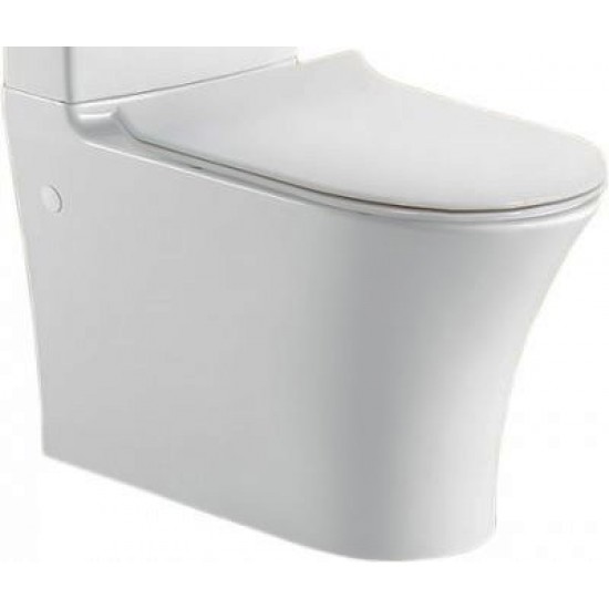 Чаша унитаза напольного безободкового Belbagno Deluca 38x64,5 BB343CPR
