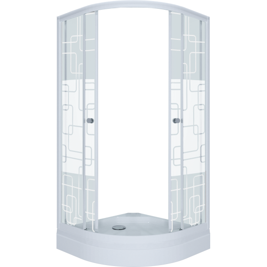Душевой уголок Triton Стандарт А1 100x100 (низкий поддон / стекла квадраты)