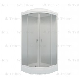Душевая кабина Triton Лайт А3 100x100 стекла градиент, профиль белый (ДН4)