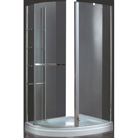 Душевой уголок Cezares ELENA-W-RH-1-120/90-C-Cr-R