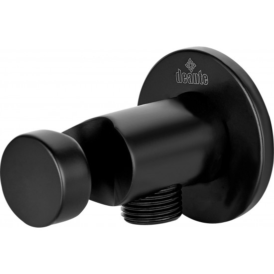 Угловой соединитель Deante Cascada Nero NAC_N51K с держателем лейки черный
