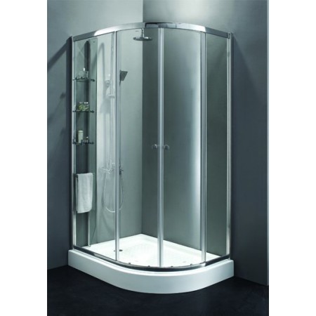 Душевой уголок Cezares ANIMA-W-RH-2-120/90-C-Cr-L стекла прозрачные, профиль хром (левый)