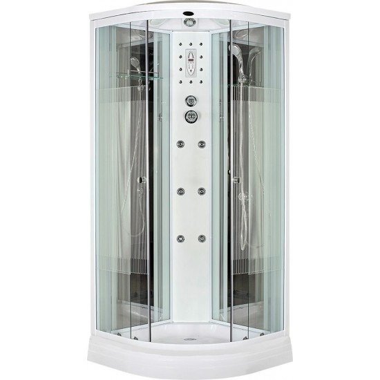 Душевая кабина Niagara Standart NG-701-01N 90x90 стекла прозрачные с рисунком "Полосы" Душевая кабина Niagara Standart NG-701-01N 90x90 стекла прозрачные с рисунком "Полосы"