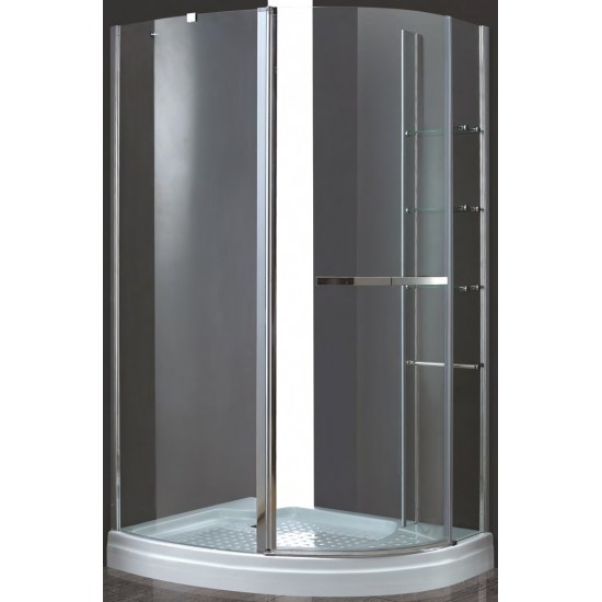 Душевой уголок Cezares ELENA-W-RH-1-120/90-C-Cr-L
