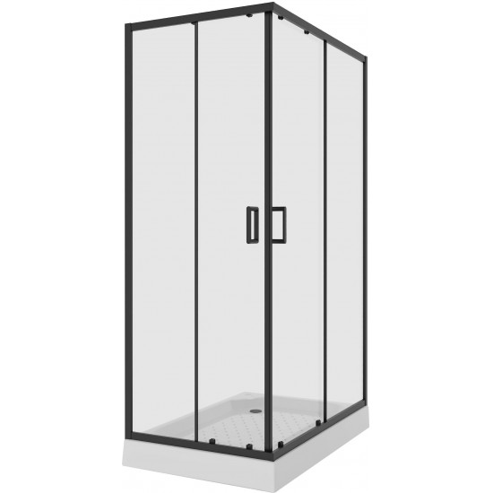 Душевой уголок Niagara Nova NG-6810-08 BLACK 120x80 без поддона прозрачное стекло Душевой уголок Niagara Nova NG-6810-08 BLACK 120x80 без поддона прозрачное стекло