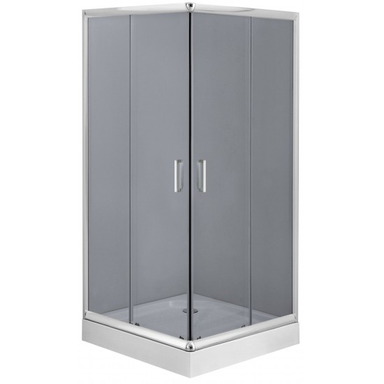 Душевой уголок Deante Funkia KYС 441K 90x90 графитовое стекло