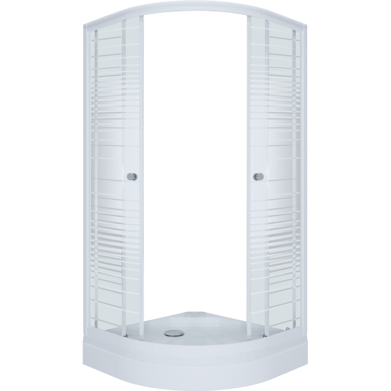 Душевой уголок Triton Стандарт А1 100x100 (низкий поддон / стекла полосы)