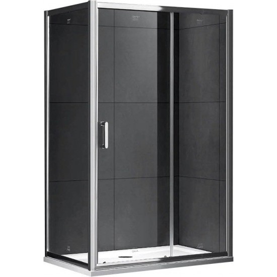 Душевой уголок Gemy Victoria S30191H-A100 100x100 стекла прозрачные, профиль хром