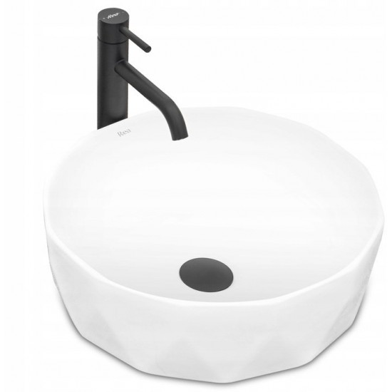Умывальник Rea Vista White 41x41 белый