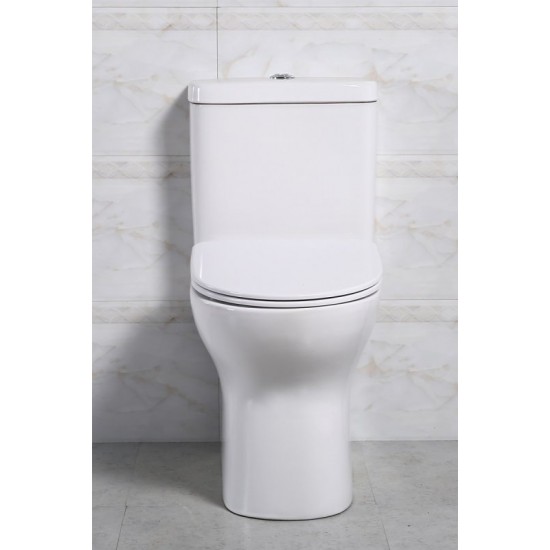 Чаша унитаза напольного безободкового Belbagno Steam 37,9x64,5 BB130CPR