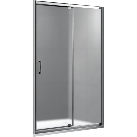 Душевая дверь Gemy Sunny Bay S28191CM 110x190 стекла матовые, профиль хром
