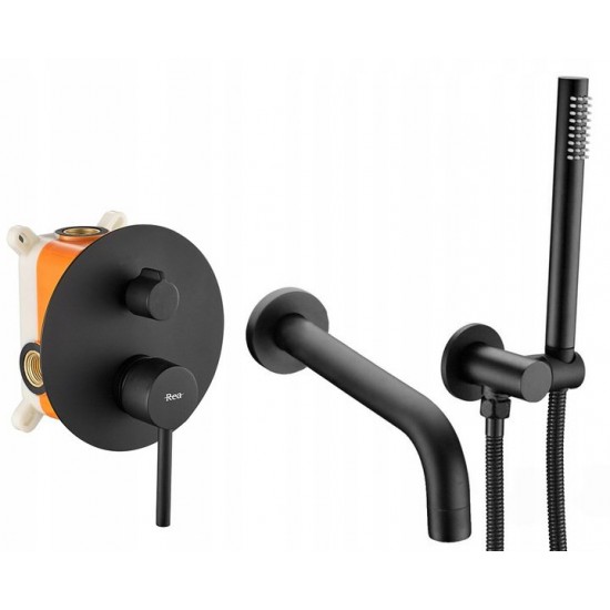 Смеситель для ванны Rea Lungo REA-P6300 черный
