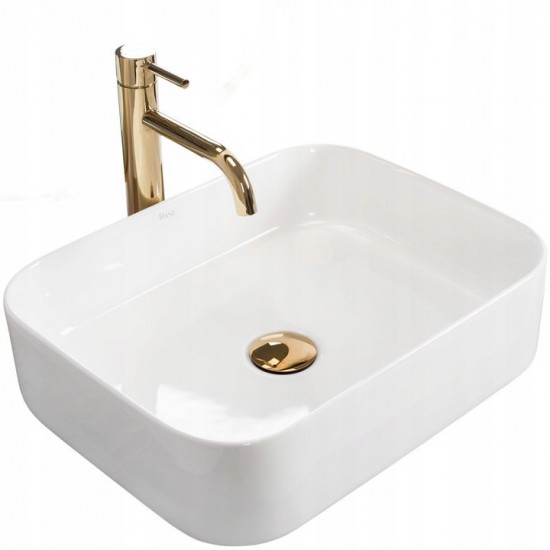 Умывальник Rea Kaya White 46x36 белый