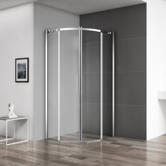 Душевой уголок Belbagno ACQUA-R-2-90-C-Cr 90x90 стекла прозрачные