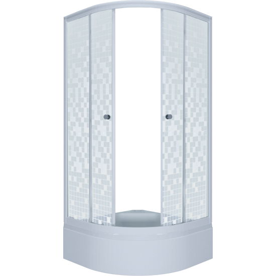Душевой уголок Triton Стандарт В1 100x100 (средний поддон / стекла мозаика)