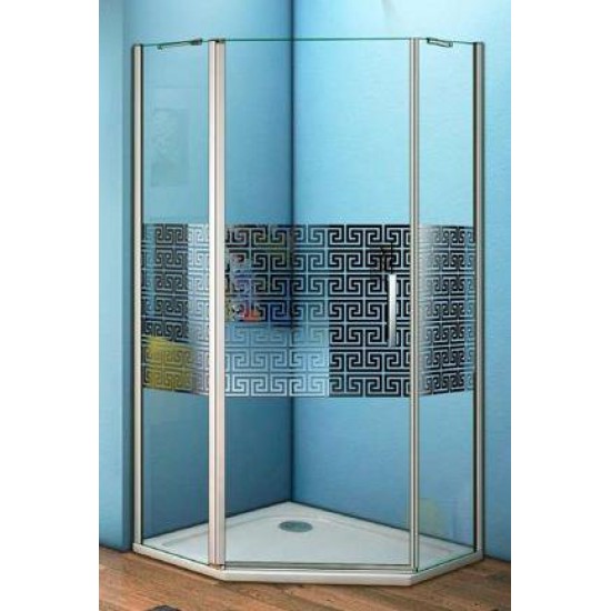 Душевой уголок GoodDoor Fantasy PNT-100-F-CH 100x100