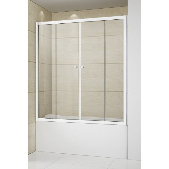 Шторка на ванну Cezares Relax-VF-2-150/145-P-Bi