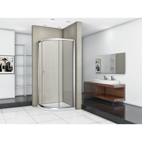 Душевой уголок Cezares PRATICO-R-1-90-C-Cr 90x90 стекла прозрачные, профиль хром