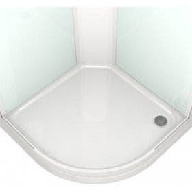 Душевая кабина Domani-Spa Delight 88 80x80 сатин матированное стекло / белые стенки с крышей