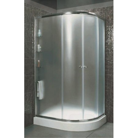 Душевой уголок Cezares ANIMA-W-RH-2-120/100-P-Cr-L 120x100 стекла матовые, профиль хром (левый)