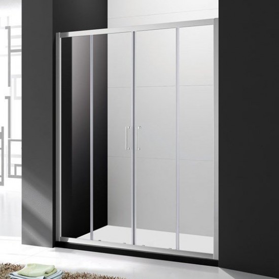 Душевая дверь Cezares Molveno-BF-2-160-C-Cr-IV 160x190 стекло прозрачное, профиль хром