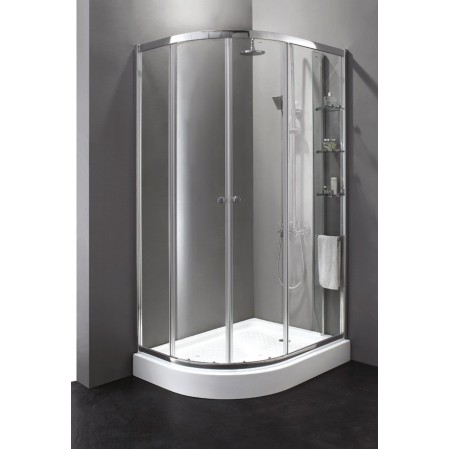 Душевой уголок Cezares ANIMA-W-RH-2-120/100-C-Cr-L 120x100 стекла прозрачные, профиль хром (левый)