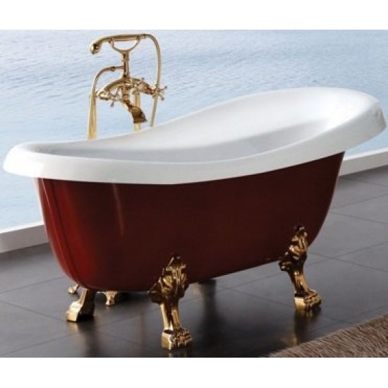 Ванна акриловая Belbagno BB04-ROS 170x80,5