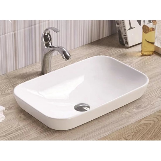 Умывальник встраиваемый CeramaLux E408D 51,5x34 белый