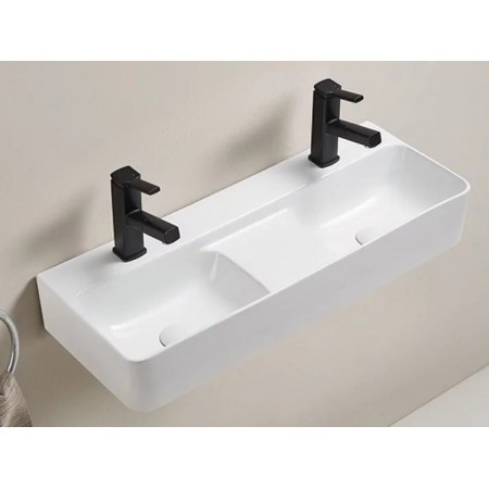 Умывальник двойной CeramaLux 78694 белый