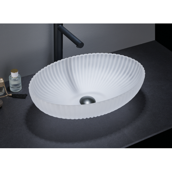 Умывальник Ceramalux GL49-JA 51x35 белый матовый